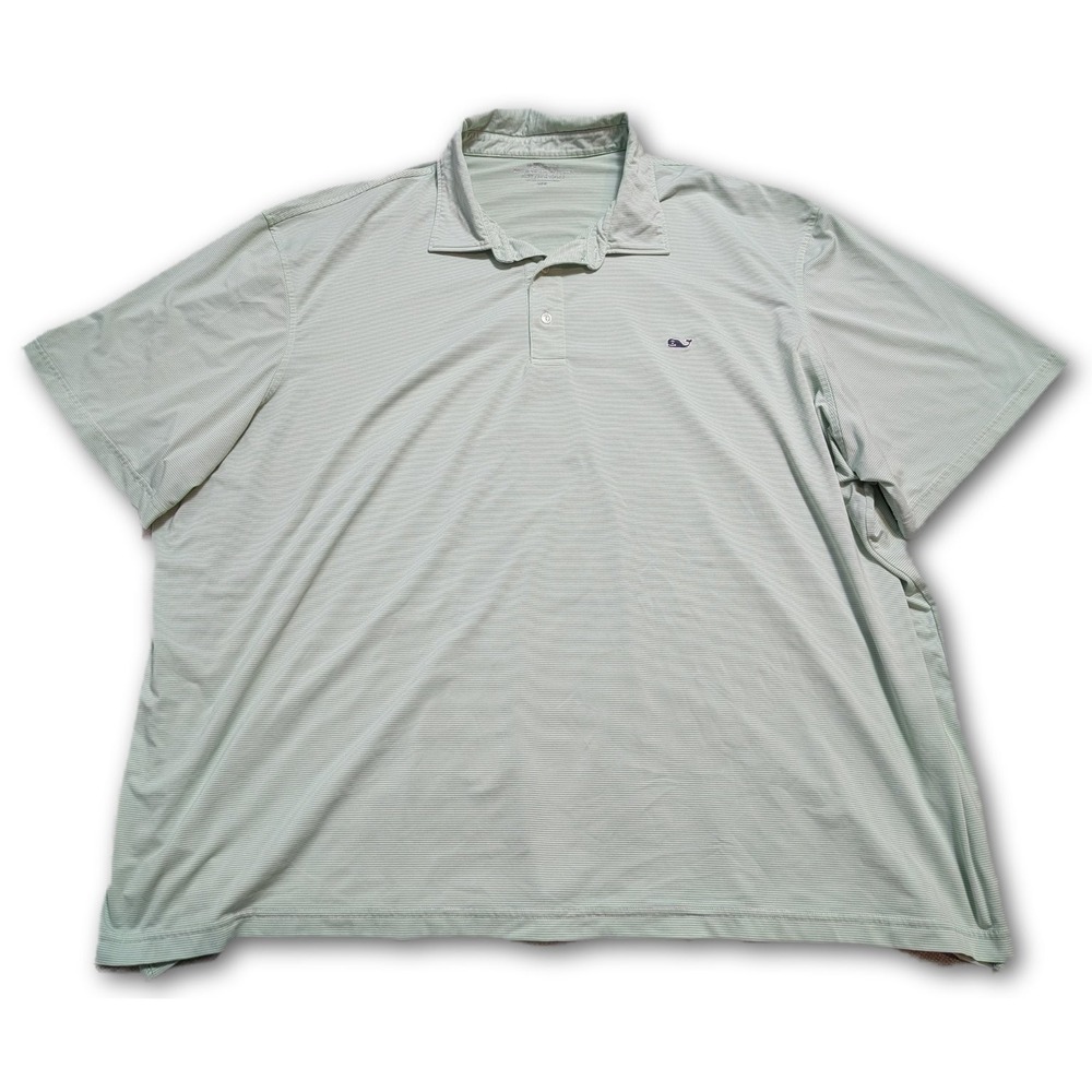 Vineyard Vines OTG Sankaty Polo Mens 4XB On The Go Sanctuary Green